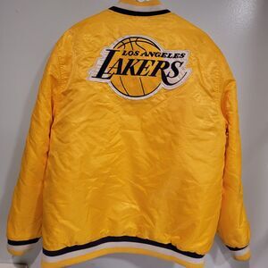 Ultra Game mens NBA LA Lakers Varsity Bomber jacket Insulated Size XL